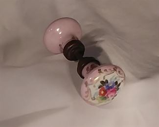 50% OFF TODAY! Hand Painted Ceramic Door Hardware 5" by 2" Asking $35.00