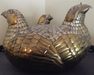 50% OFF TODAY! Sergio Bustamante 3 Bird Sculpture 19" by 14" Asking $1,195.00
