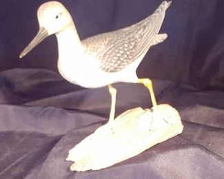 50% OFF TODAY! Yellow Legs Wood Sculpture by Davison Hawthorne Pioneer Carver, Collector, and Decoy Entrepreneur 6.5" by 5.25" by 2.5" Asking $849.00
