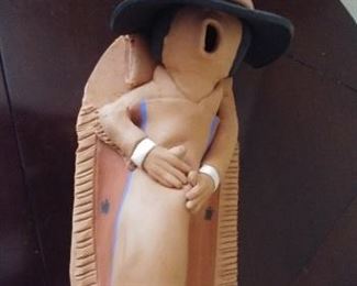 50% OFF TODAY! Native American Pottery by Juan Sandoval 13" by 5" by 4.5" Asking $129.00
