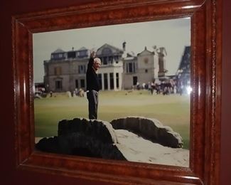 50% OFF TODAY! Framed Picture of Arnold Palmer in Europe 25.5" by 21.5" Asking $225.00