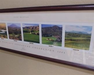 50% OFF TODAY! Jack Nicklaus Signature Collection 2004 Desert Mountain Print Signed 39.75" by 13.75" Asking $199.00