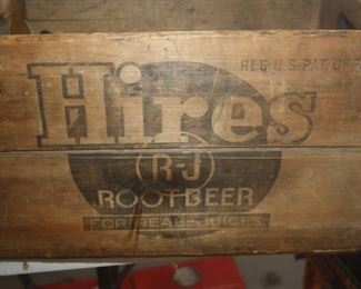 OLD HIRES ROOT BEER WOOD BOX