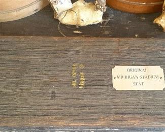 Original Michigan Stadium seat #5, UofM
