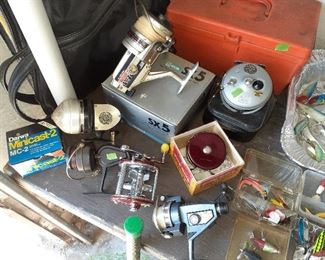 Shakespear, Ryobi, South Bend, Diawa, Zebco fishing reels