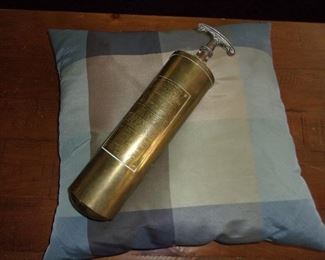 Antique Brass Fire Extinguisher