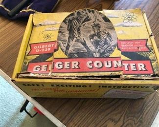Gilbert matching Geiger Counter to Atomic Energy Lab