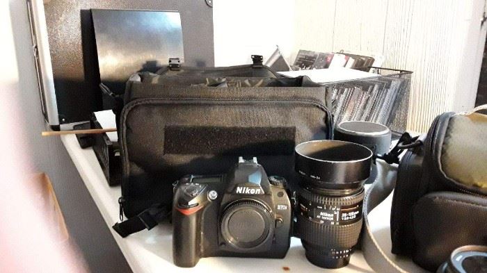 Nikon camera, lens, equipment - itemized list and prices in description 