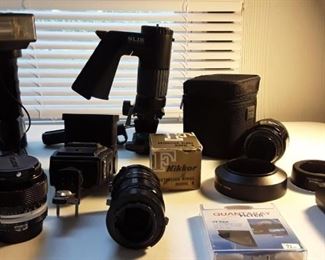 Camera lenses and equipment - itemized list and prices in description 
