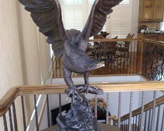 'Eagle' Bronze by Jules Moigneiz Signed