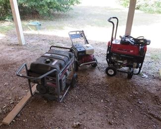 GENERATORS AND POWER WASHER
