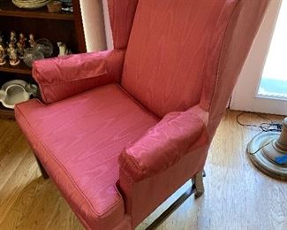 $250 Pair of wing back chairs