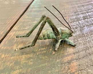 $20 Small metal grasshopper