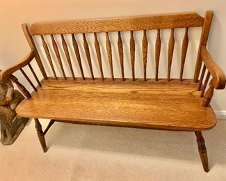 $175 Vintage bench  48" Long by 34" H by 16" deep
