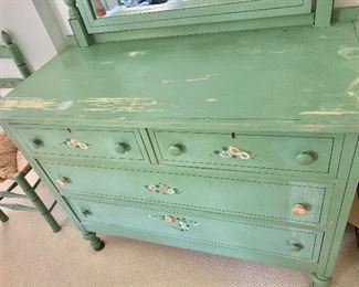 $250 Shabby chic dresser and mirror; Detail 