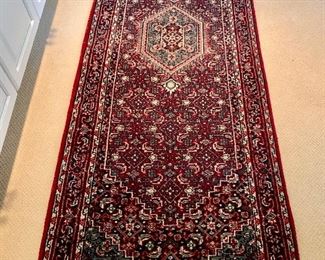 $ 750 Burgandy runner 20 Feet long by 31.5 inches wide