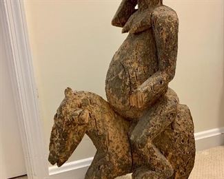 $250 Primitive sculpture 29"H by 17" W by 6" Deep  AS IS