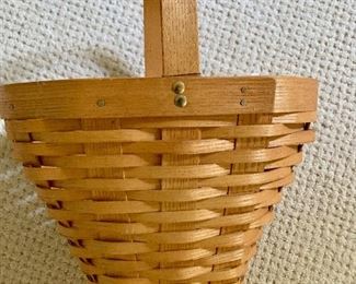 $15 Peterboro  Basket  Co. basket 14" H by 10.5" by 7.5" deep