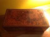 Burl antique writing box