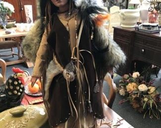 Native American Doll Est $250 Bid $75