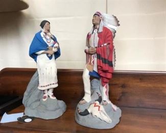 Native American Figurines Est $250 Bid $40