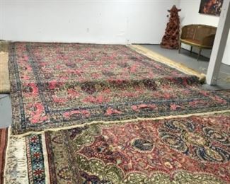 Wool rug  9x12 Estimate $4500 Bid $375