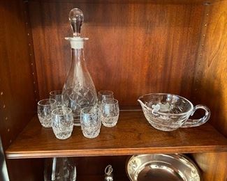 Crystal Water Decanter and Glass Set