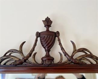 Close up of Detail of  Dresser Mirror