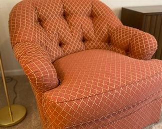 Heavy Tufted Back Arm Chair