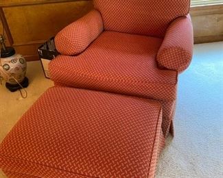 Comfortable Armchair and Ottoman