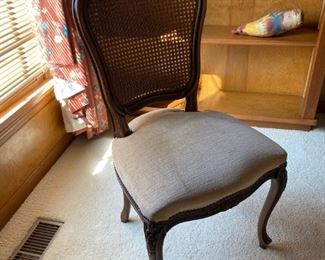 Cane Back Accent Chair
