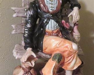 Capodimonte figurine with repairs