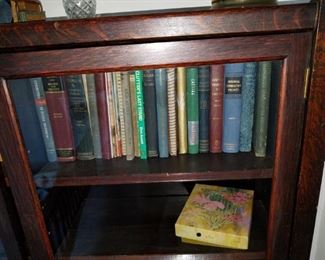 antique book/display case (50" wide x 57" tall x 13" deep)