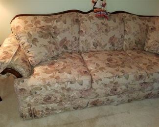 80" floral sofa