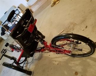 ICE Adventure recumbent bicycle, flat-folding, model 4130 Chrome Moly