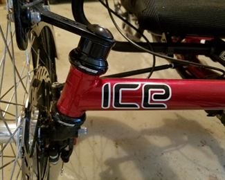 ICE Adventure recumbent bicycle, flat-folding, model 4130 Chrome Moly
