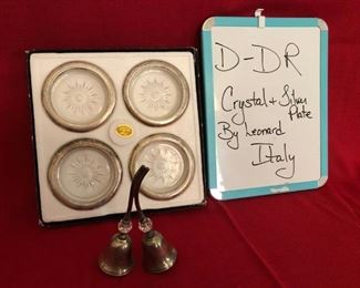 D-DR-10  $20  Crystal and Silver Plate by Leonard Italy
