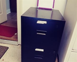D-G-71 - Metal two drawer file cabinet - $10