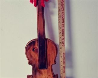 D-G-125 - Wood Violin Decor - $6