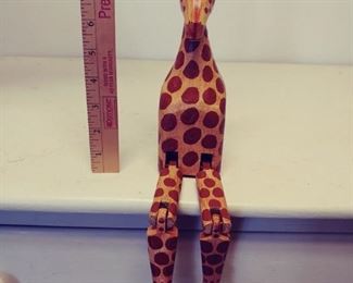 D-G-182 - Wooden Giraffe - it does come with the front legs but must be reattached with a rubber band or string - $4