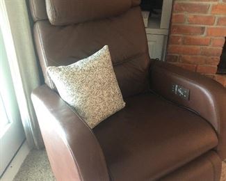 Leather recliner with massage - $1500