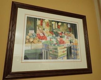 FRAMED FRUIT MARKET