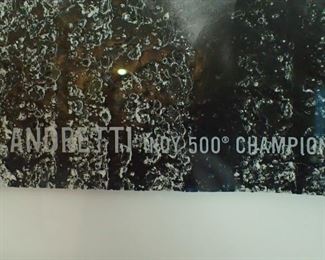 MARIO ANDRETTI SIGNED 500 CHAMPION
