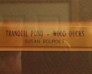 TRANQUIL POND - WOOD DUCKS SUSAN BOURDET