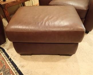 LEATHER OTTOMAN