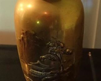 BRASS JAR WITH TOP