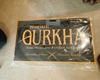 SMOKE GURKHA METAL SIGN