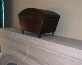 Unique wood and iron box