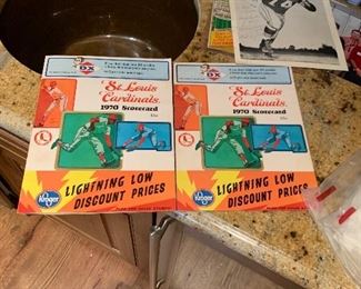 1970 St Louis Cardinals Scorecard