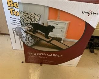 Dog ramp, dog crates, dog beds